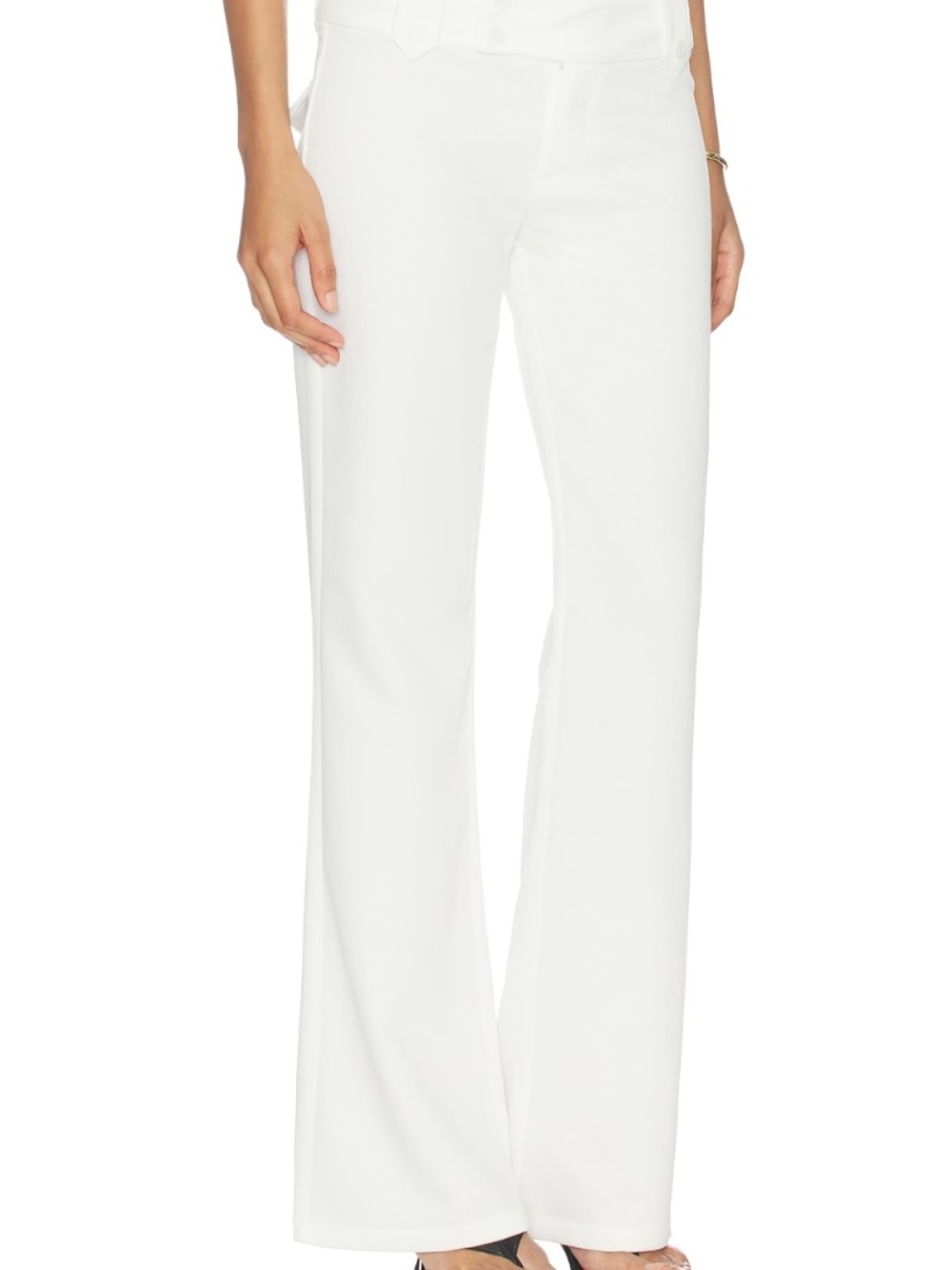 Tigermist White Wide Leg Pants XXS